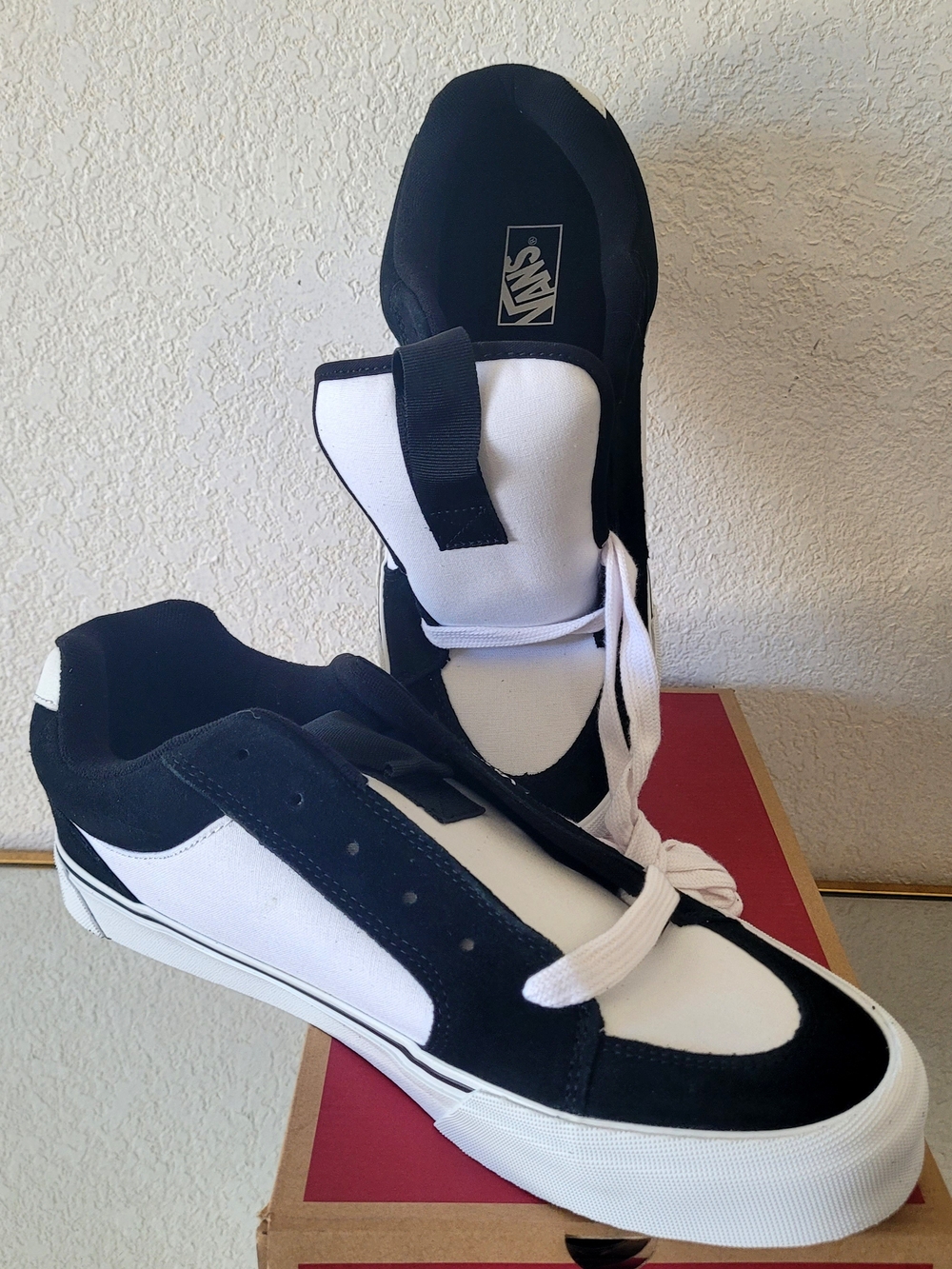 Vans Chukka Push 2-Tone Black/White Shoes Size 13